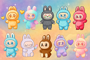 LABUBU Rainbow Characters, an Object Illustration by MarisoArt (Thumbnail 2 of 6)