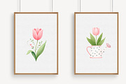 Whimsical Spring Tulip Flower Clipar, an Illustration by Libby Wishes (Thumbnail 3 of 9)