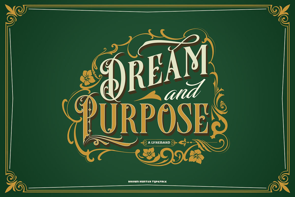 Brown Hunter Victorian Set, a Serif Font by alit design (Photo 4 of 32)