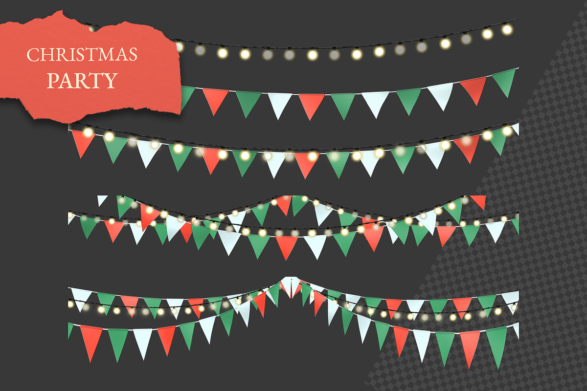 Triangle Party Flags – Clipart Pack, an Illustration by aniunova (Photo 5 of 6)