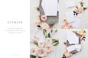 Wedding invitation floral mock up, a Product Mockup by The Amore Vault (Thumbnail 1 of 3)