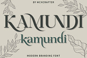 Kamundi | Modern Branding Typeface, a Serif Font by MchCrafter (Thumbnail 1 of 13)