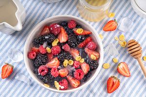 Nature's Cereal, Trendy Viral Breakfast whole Fruit and Berry Ce, a Food & Drink Photo by Rimma