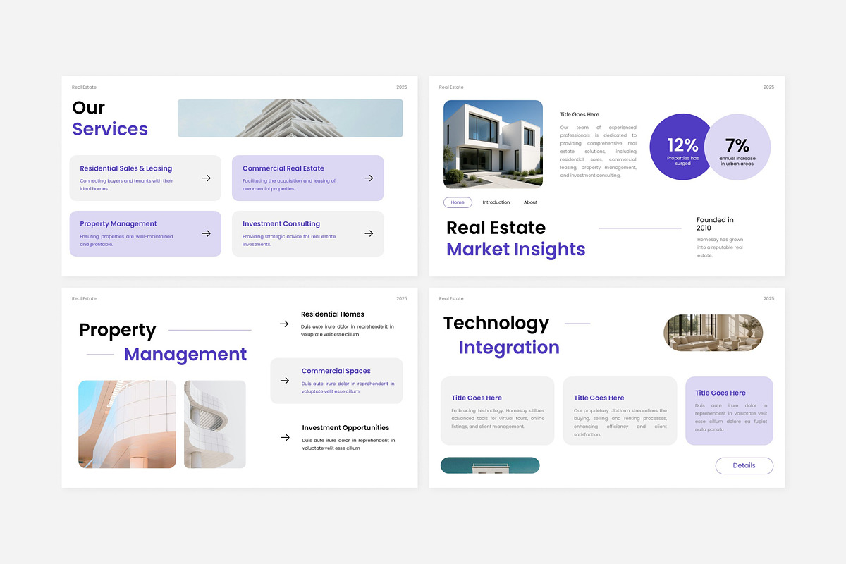 Real Estate Company Presentation, a Presentation Template by Eklip Studio (Photo 4 of 6)