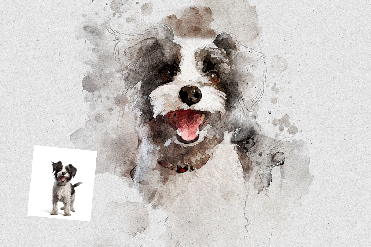 Watercolor sketch photoshop effect, an Action Add-On by Shovajit (Photo 3 of 6)