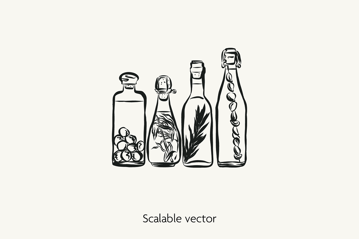 Wine & Dine Vector Bundle, a Food Illustration by Little Gremlin (Photo 4 of 7)