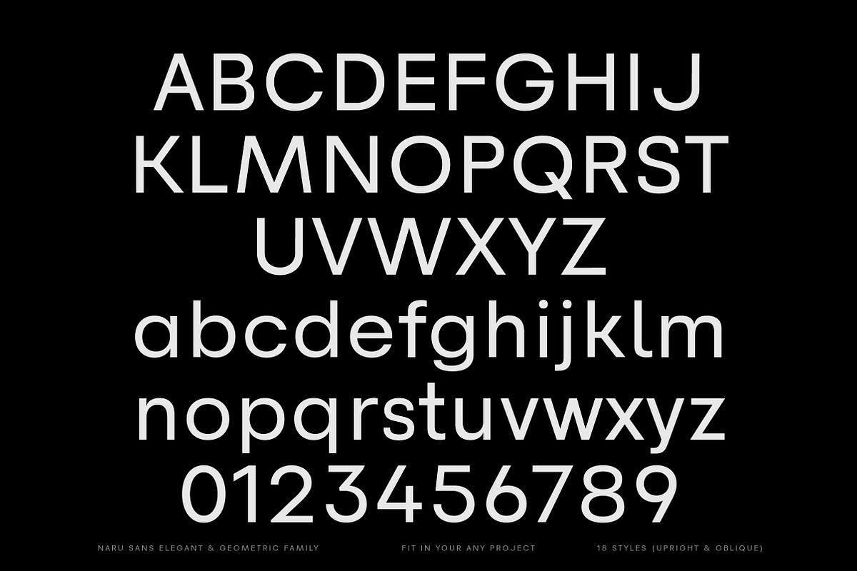 Naru – Geometric Branding Sans, a Sans Serif Font by Lettertype Studio (Photo 9 of 15)