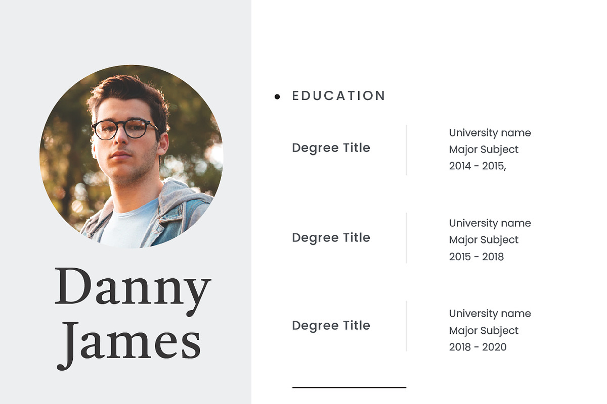 Clean Elegant Personal CV Resume, a Resume Template by Jiwstudio (Photo 2 of 2)