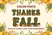 Retro Thanksgiving - Color Fonts, a Font by Adalin Shop (Thumbnail 6 of 9)