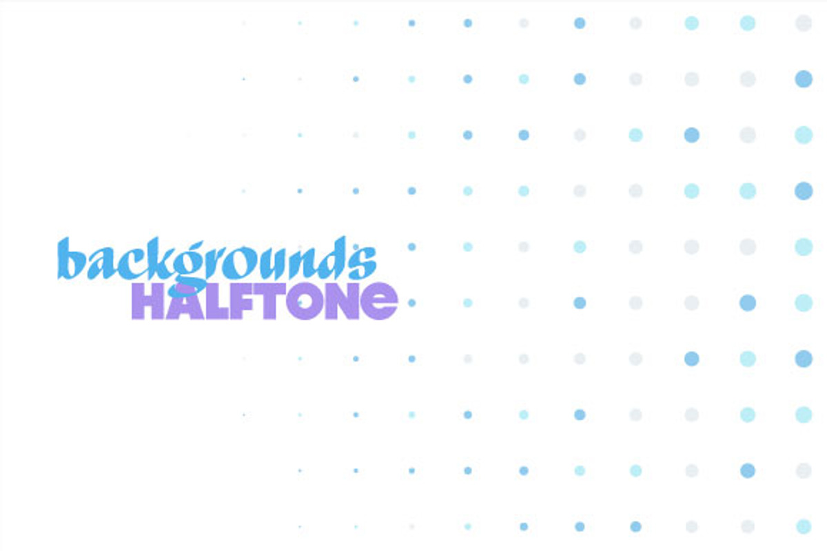 Halftone Backgrounds, a Texture Illustration by Ruliz (Photo 1 of 3)