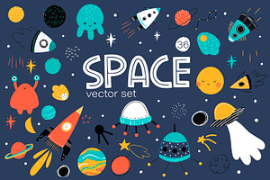 Space Vector Clipart Collection