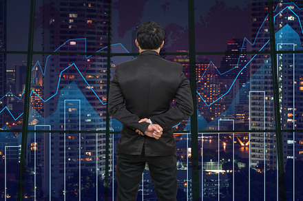 Business financial concept stock photo containing forex and city, a Business Photo by Tzido Gallery