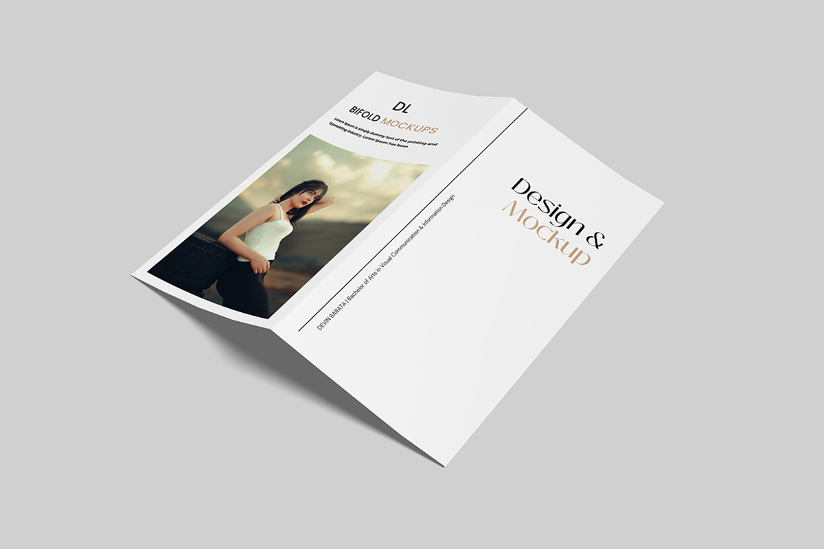DL Bifold Mockup, a Books & Magazine Mockup by mahhyud (Photo 4 of 7)