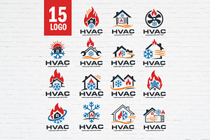 HVAC Logo SVG Bundle, a Branding & Logo Template by Guavanaboy