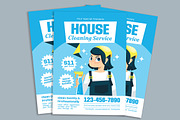 House Cleaning Service Flyer, a Flyer Template by Gumico Studio. (Thumbnail 2 of 3)