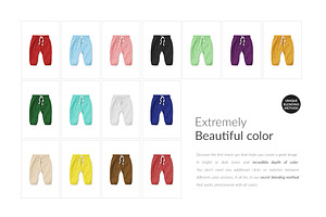 Baby Trousers Mock-ups Set Generator