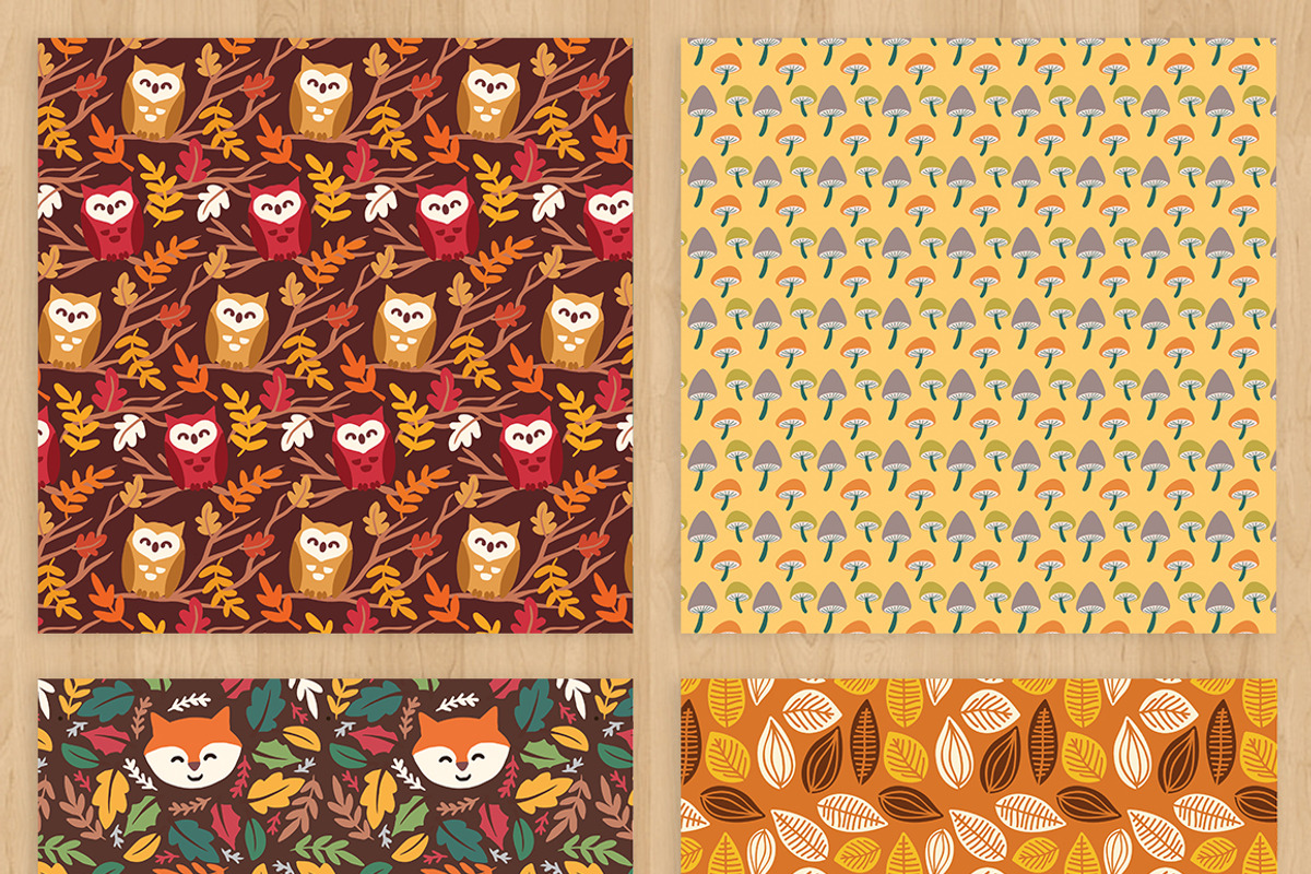 Autumn Paper pack, a Pattern Graphic by Zlatoena Clipart (Photo 3 of 4)