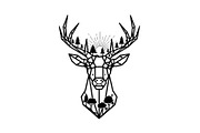 Artistic Geometric Deer Head Bundle, an Illustration by yasushie (Thumbnail 25 of 31)