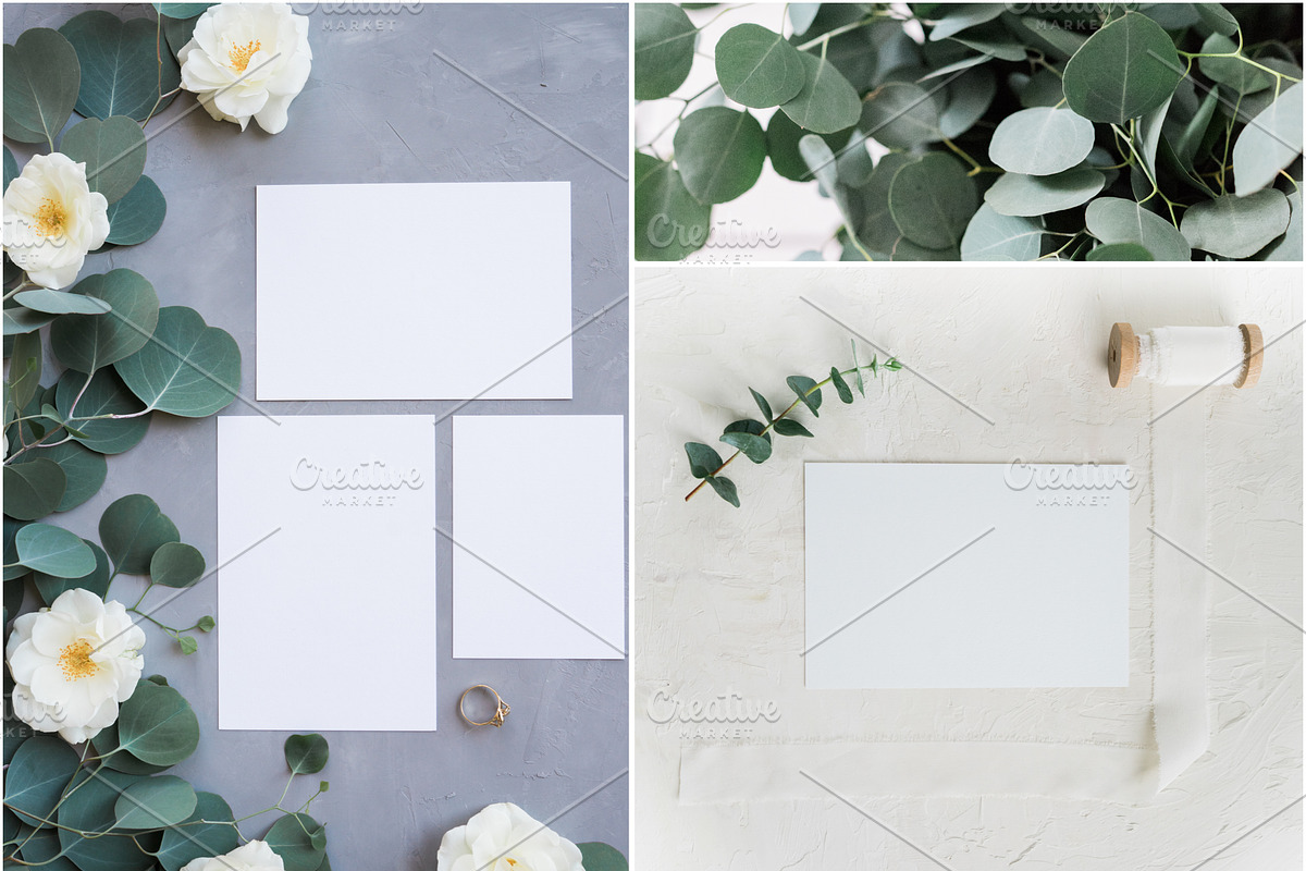 Eucalyptus Floral Mockup Bundle, a Social Media Template by LaPorte Images (Photo 3 of 14)