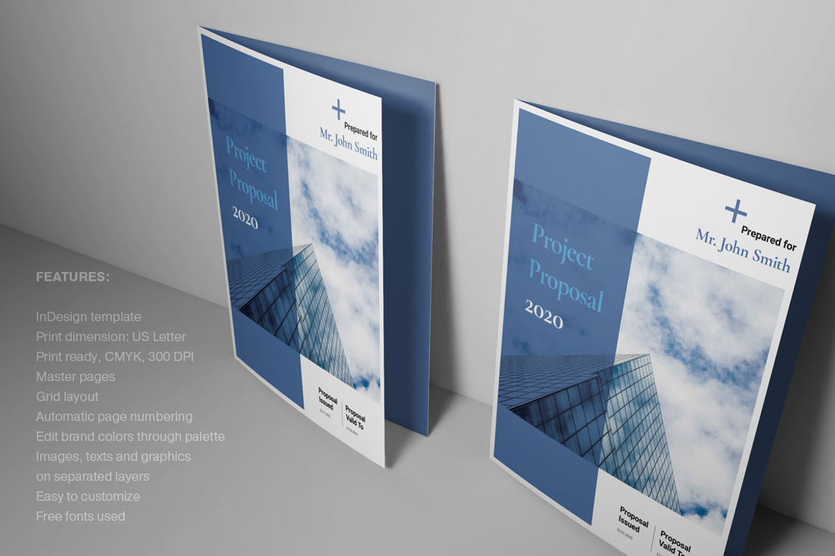 Blue Business Proposal Layout, a Brochure Template by Boris Cupac (Photo 13 of 13)