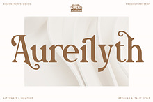Aureilyth - Serif Typeface Font