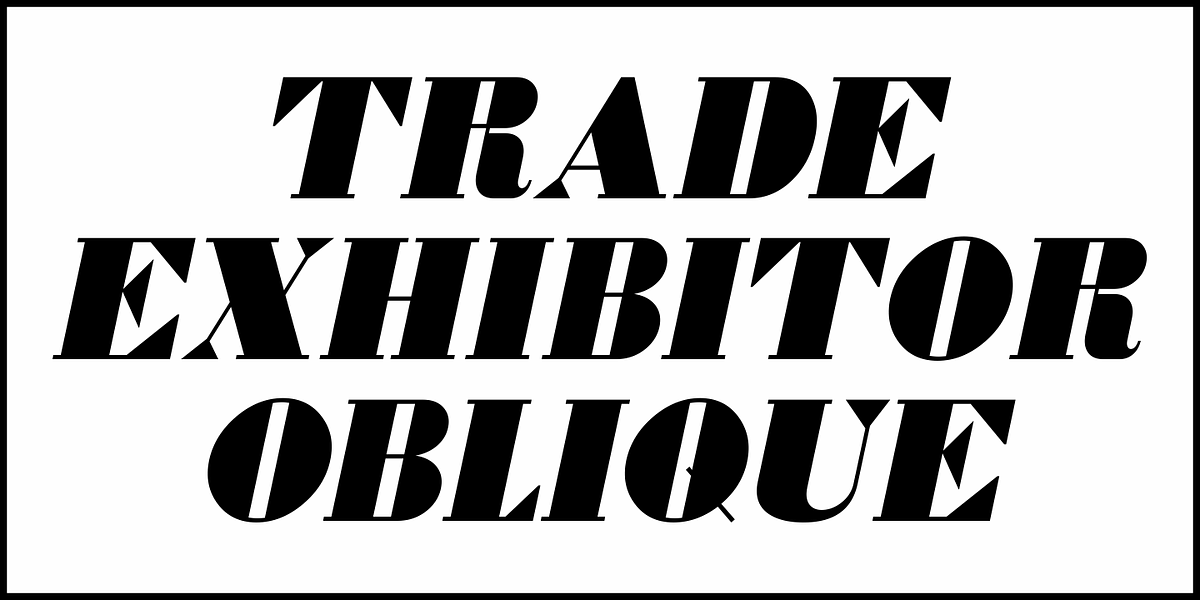 Trade Exhibitor JNL, a Serif Font by Jeff Levine Fonts (Photo 4 of 5)