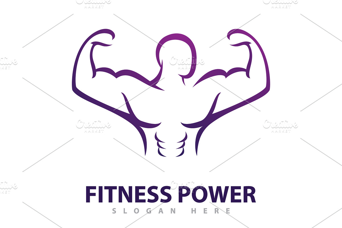 Gym Logo Design Template, Fitness, a Branding & Logo Template by T.Vooka