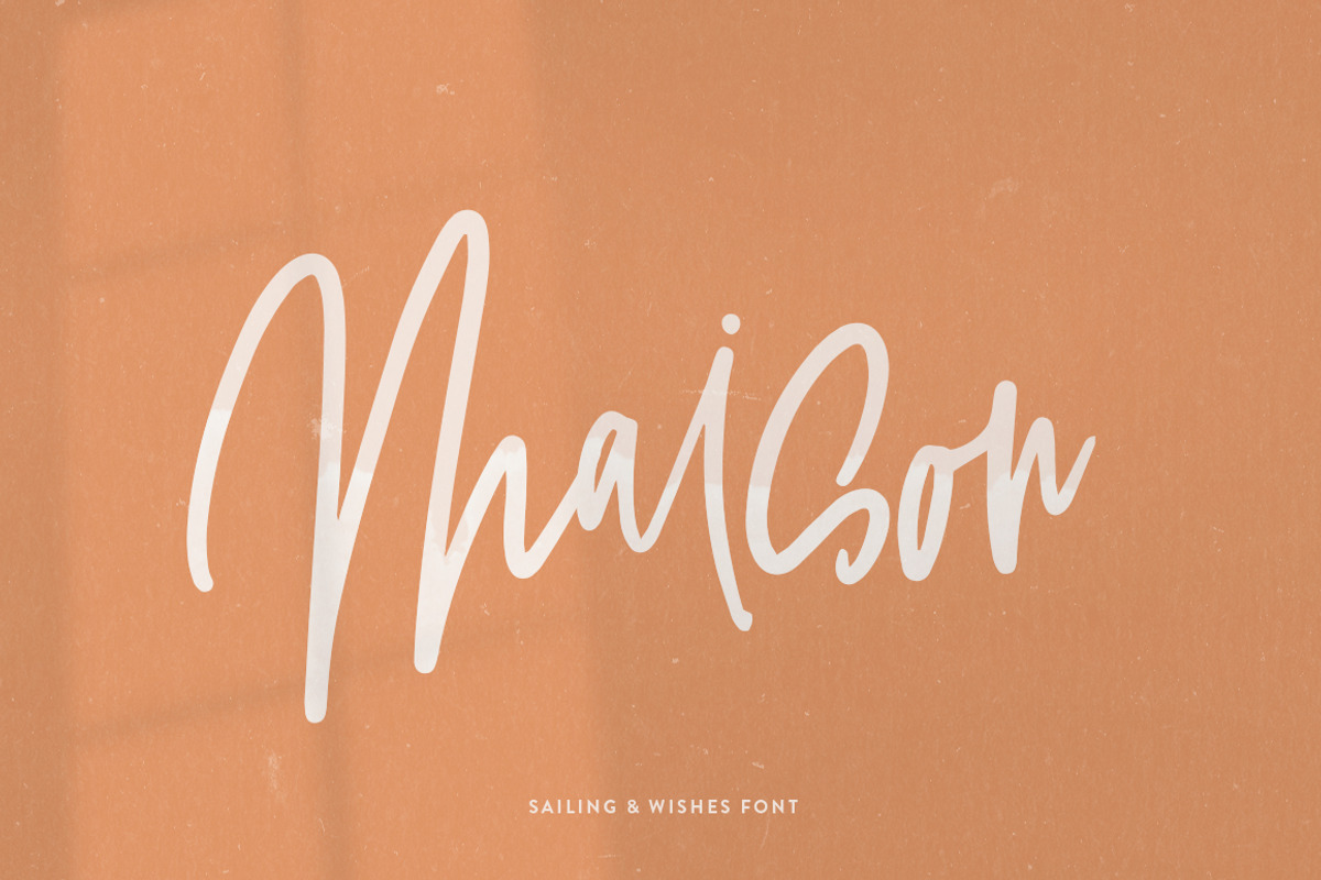 Sailing & Wishes Script Font preview 4