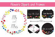Flowers Clipart and Frames, an Illustration by lavinialorena (Thumbnail 1 of 5)