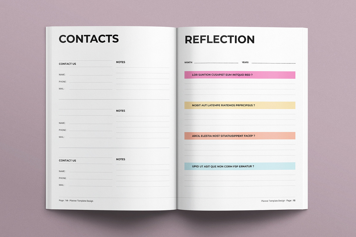 Planner Template, a Brochure Template by E-Type (Photo 6 of 7)
