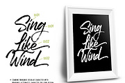 Marqhuis brush font, a Script Font by Qiwbrother Studio (Thumbnail 4 of 7)
