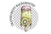 Whimsical Summer Ice Cream Clipart, a Seasonal Illustration by Rose Art (Thumbnail 5 of 6)