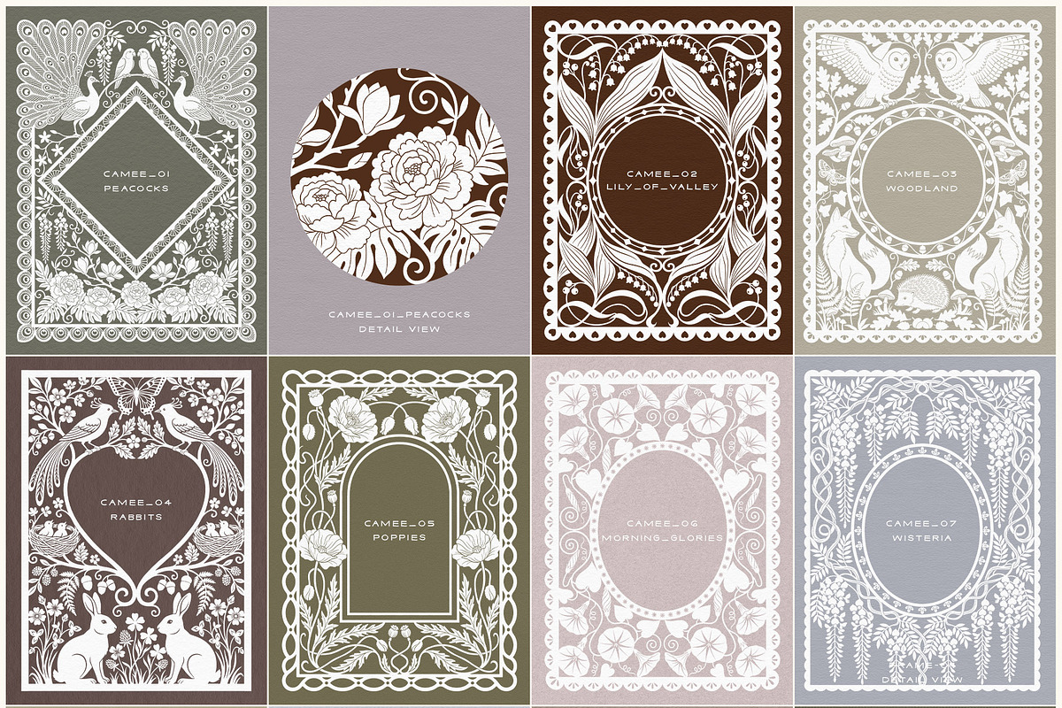 Camee - Ornamental Papercut Frames, an Object Graphic by alonahaidash (Photo 7 of 18)
