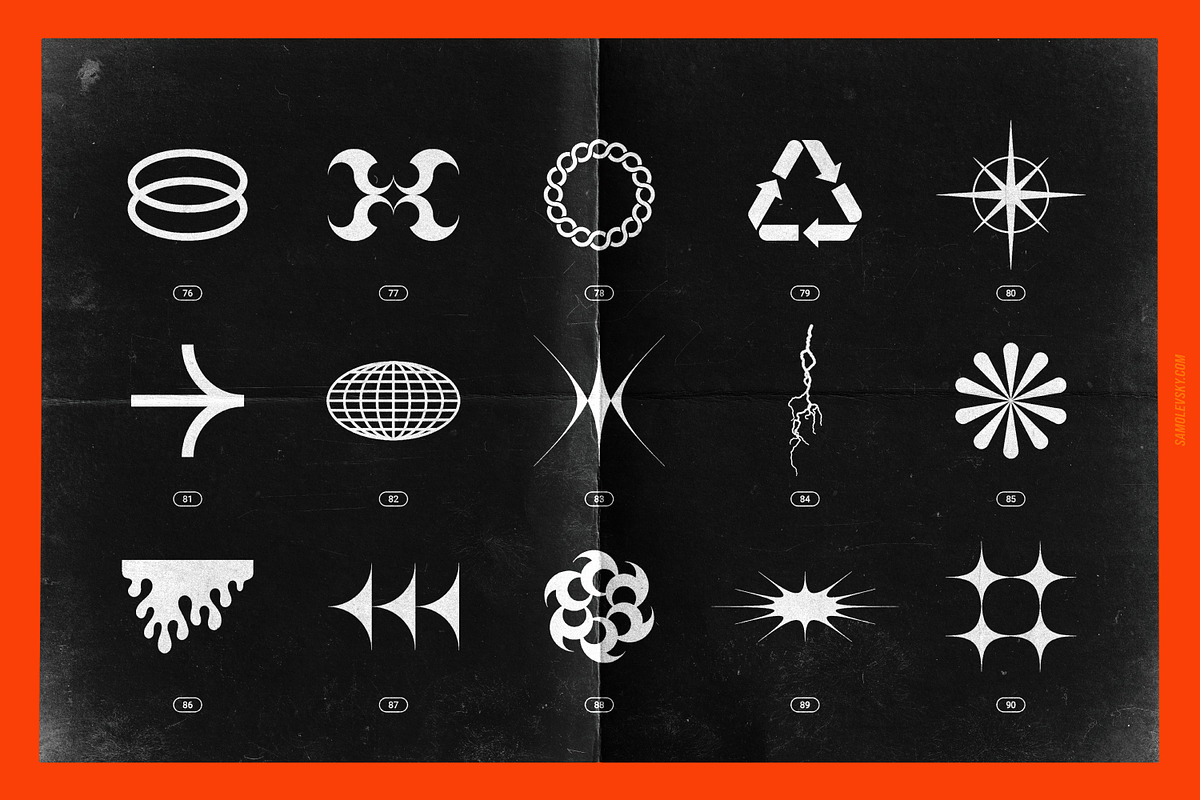 Chrome & Vector Abstract Shapes Pack, an Object Graphic by Samolevsky (Photo 23 of 25)
