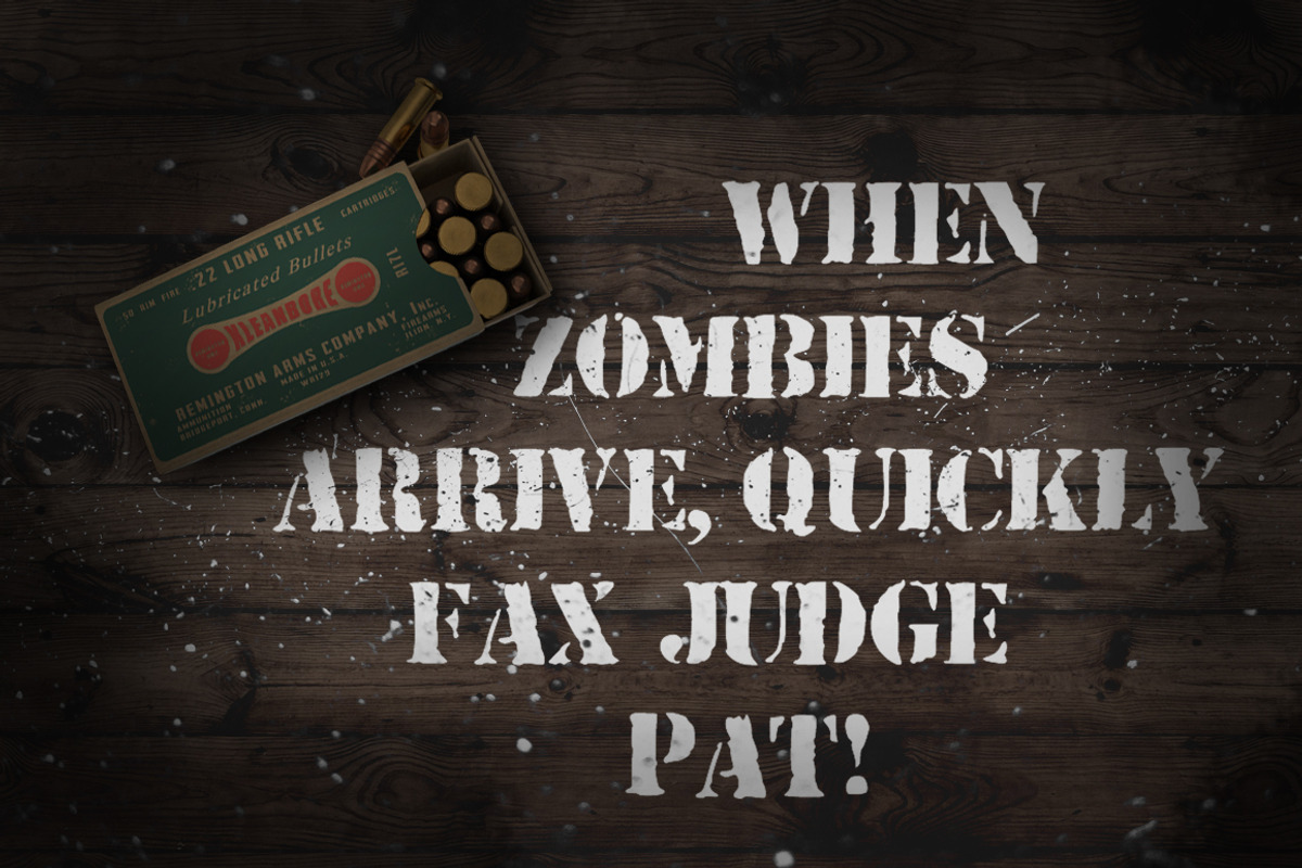 War is in the air - Stencil font preview 2