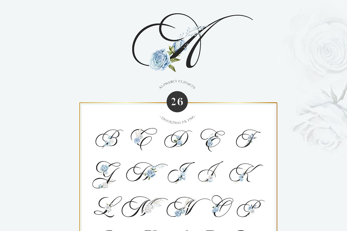 Airy Blue Watercolor Collection, an Object Graphic by Kaleriia (Photo 9 of 13)