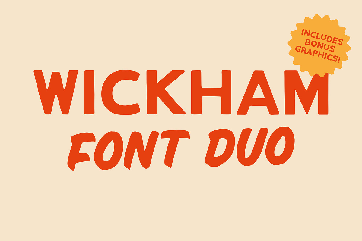 DW Wickham Vintage Font Duo, a Handwritten Font by Walker Design Co. (Photo 1 of 12)