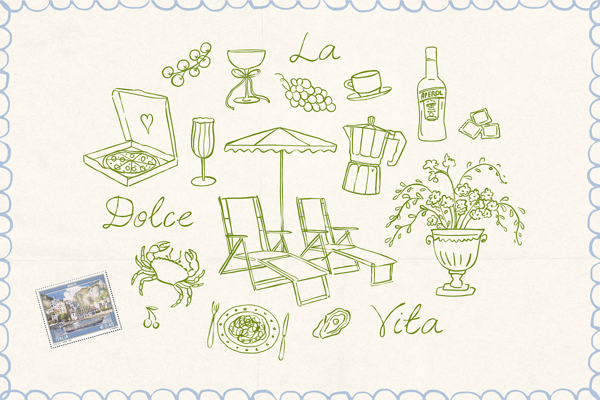 La Dolce Vita Italian Wedding SVG, an Object Illustration by Ayya Studio (Photo 3 of 13)