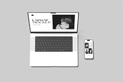 Laptop and Phone Mockup, an iPhone Mockup by Graphiculon (Thumbnail 11 of 11)