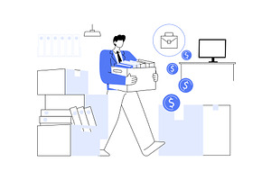Moving expenses isolated cartoon, a Person Illustration by Visual Generation