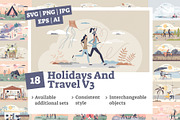 18 Holidays And Travel V3 Concepts, a Food Illustration by VectorMine (Thumbnail 1 of 8)