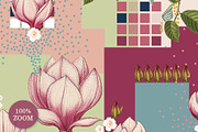 Blossom Grid Prints & Patterns, a Pattern Graphic by GND ART STUDIO (Thumbnail 8 of 8)
