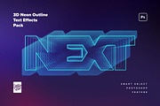 80s 3D Neon Text Effect, a Layer Style Add-On by veila.me (Thumbnail 4 of 5)