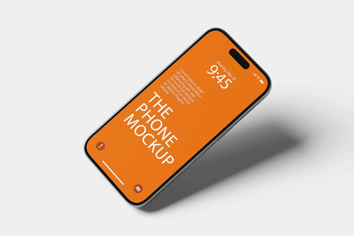 iPhone 15 Pro Mockup, an iPhone Mockup by Pexelcorner (Photo 2 of 5)