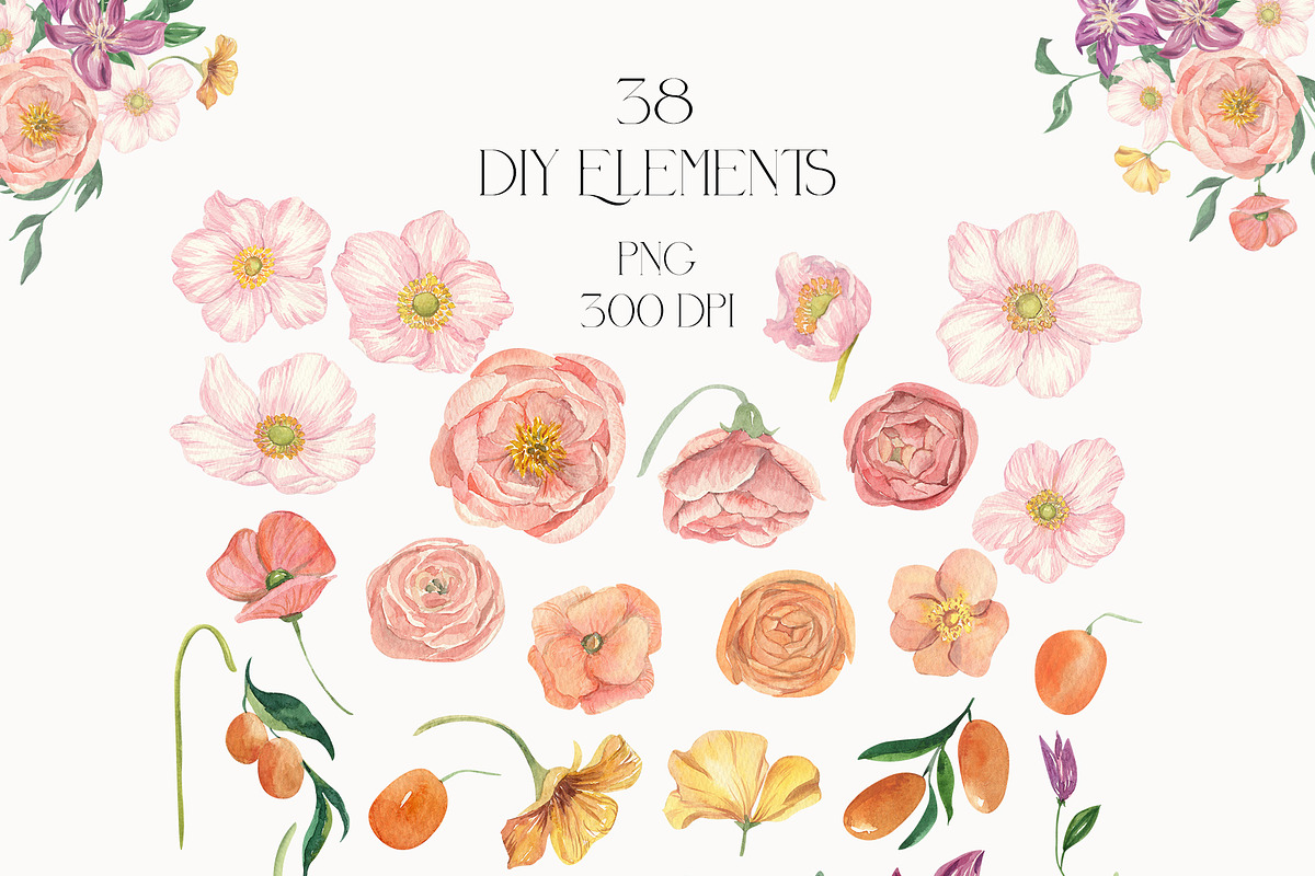 Flourishing Spring Garden Watercolor, a Seasonal Illustration by Catch the Dream Art (Photo 6 of 13)