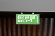 LIGHT BOX SIGN MOCKUP, an Advertising Mockup by safrizalstudio (Thumbnail 2 of 4)