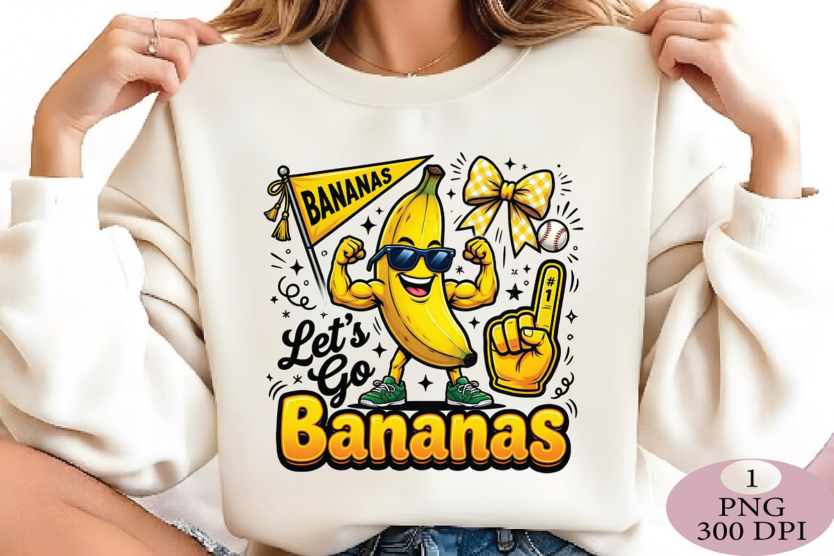 Lets Go Bananas PNG, an Illustration by Daily.Designs (Photo 2 of 5)