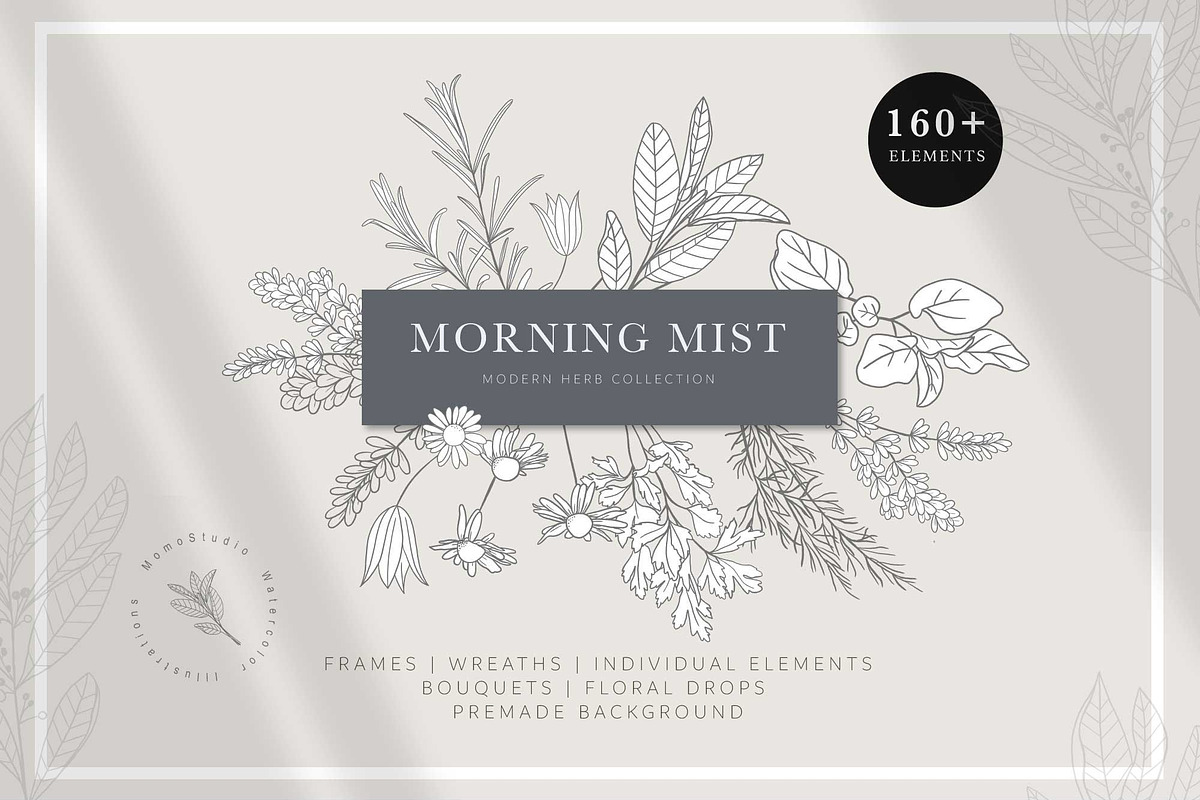 Morning Mist - Herb Collection, a Decorative Illustration by Momo Studio (Photo 1 of 18)