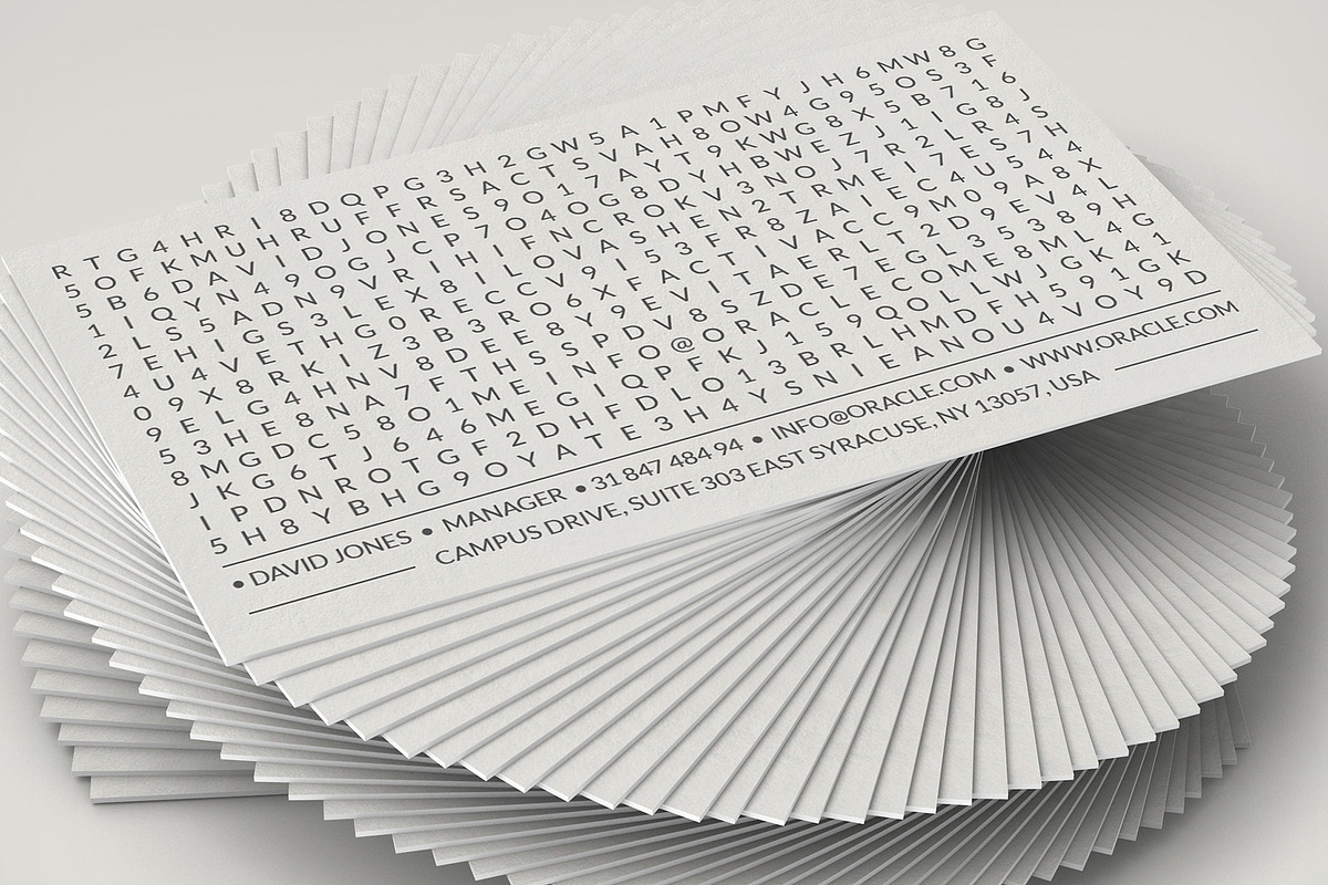 Word Search Business Card, a Business Card Template by Marvel (Photo 2 of 6)