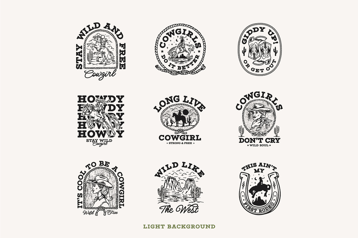 Cowgirl Design Collection - Mono, a Branding & Logo Template by cd-design.co (Photo 2 of 9)